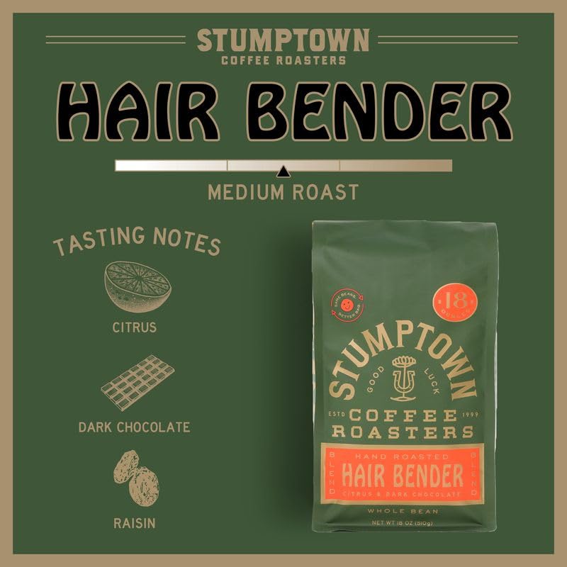 Stumptown Hair Bender medium roast whole bean multi-origin cold brew coffee best coffee for cold brew